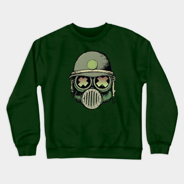 War Skull Crewneck Sweatshirt by mangulica